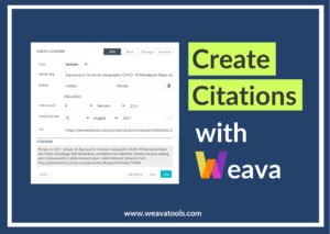 Create Citations with Weava