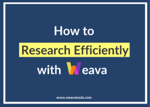 How to Research Efficiently